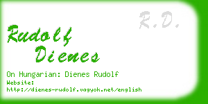 rudolf dienes business card